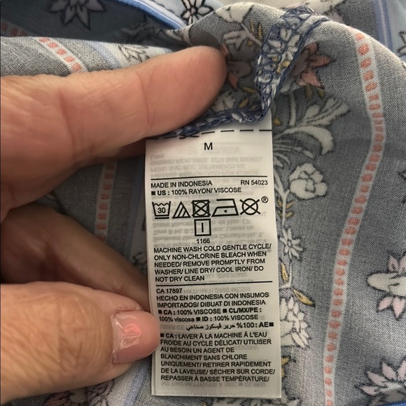 Old Navy Floral Sleeveless Blue Dress - Picture 7 of 9